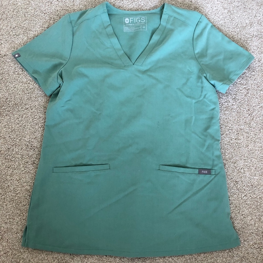 Figs Scrub Top in Sea Glass